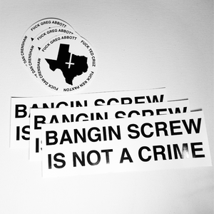 Petrine TX + BANGIN SCREW IS NOT A CRIME combo