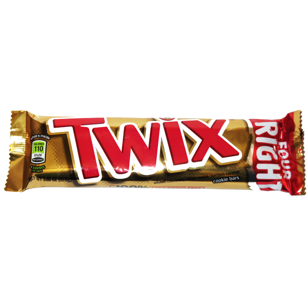 Twix (king-sized, 4 bars per wrapper)
